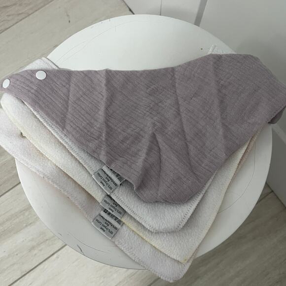 Diaper Squad Bundle of 6 Baby's Cotton Bibs - Picture 2 of 3